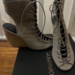 Rebecca Minkoff new in Box Elle wedges in Sand size 9.5